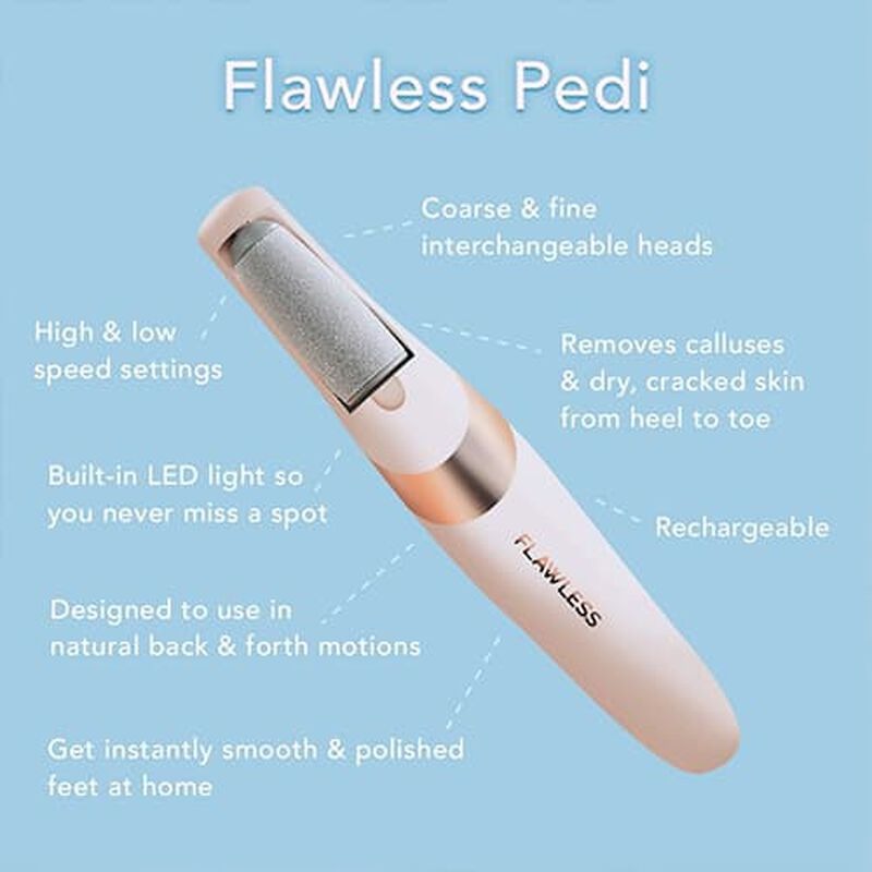 Flawless Pedi Electronic Tool File and Callus Remover, Pedicure