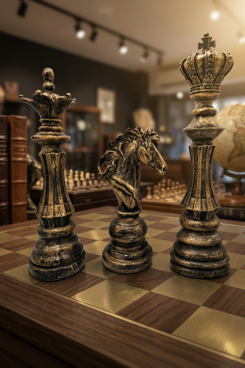 Chess Trio - Antique Shop