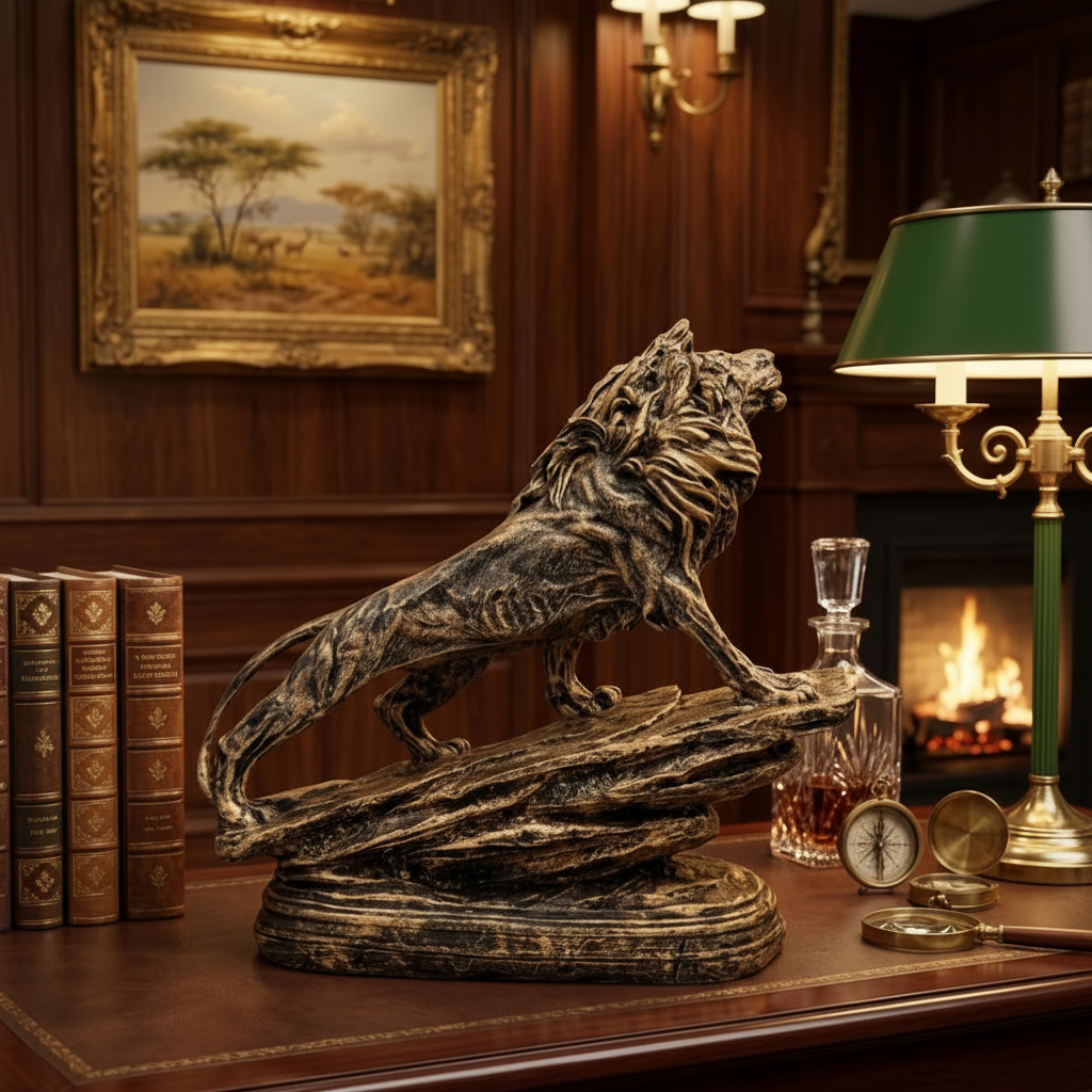 Lion - Fireplace Library